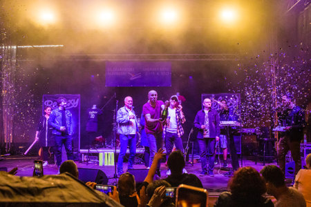 concert of the Czech music group Reflexyの写真素材