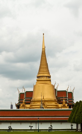 a beautiful pagoda in thailandの写真素材