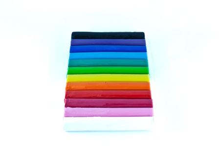 color pencils  on white backgroundの写真素材