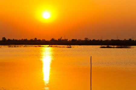 beautiful Red Sunsetの写真素材