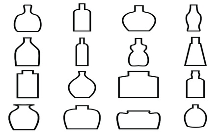 Bottle Icon with White Background のイラスト素材