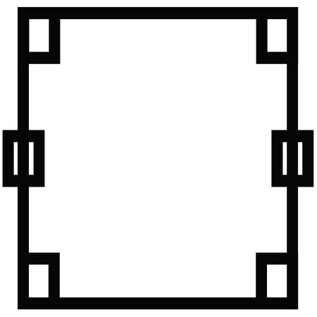 ornamental decorative frameのイラスト素材