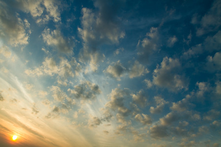 Sunset / sunrise with clouds