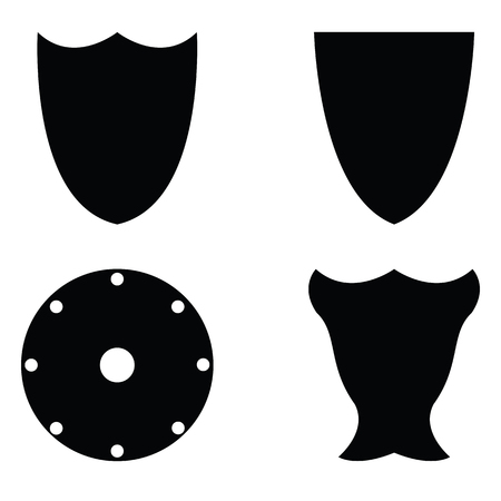 Shield icons set.のイラスト素材
