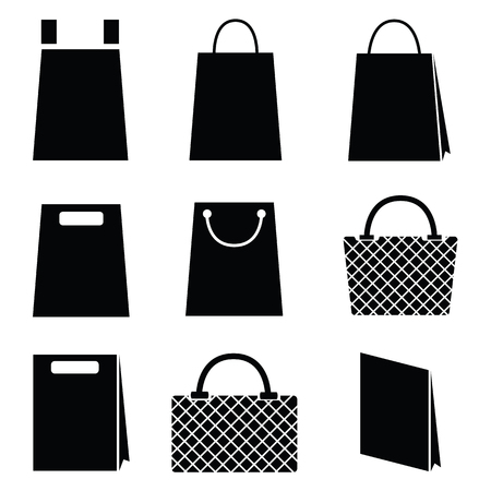 collection of vector shopping bag iconsのイラスト素材