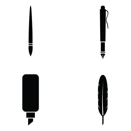Pen icon setのイラスト素材