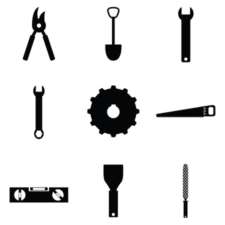 Tools icon setのイラスト素材