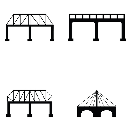 bridge icon setのイラスト素材
