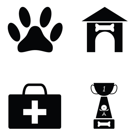 dog icon setのイラスト素材