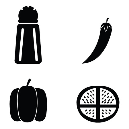 spices icon setのイラスト素材
