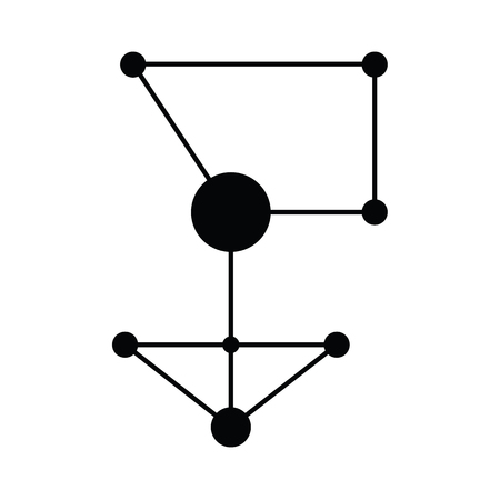 molecule icon Vector illustration.のイラスト素材