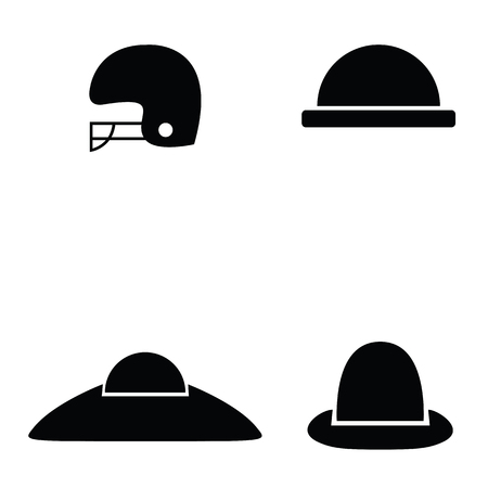 hat icon setのイラスト素材