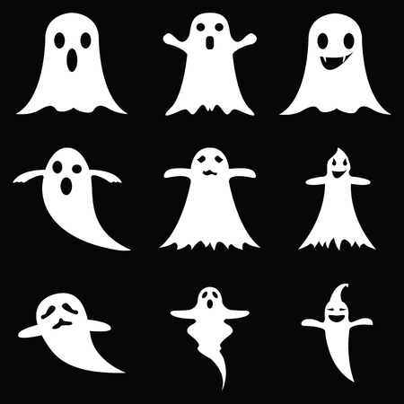 ghost icon setのイラスト素材
