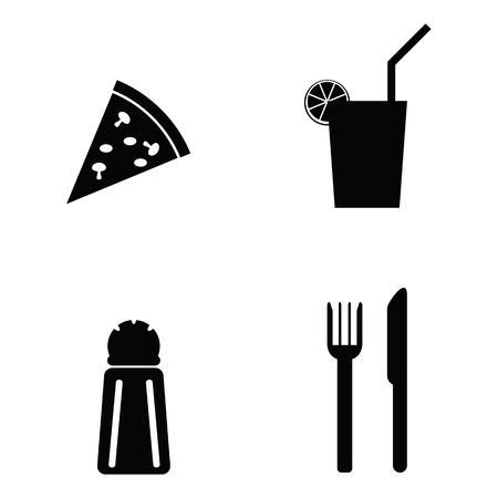 restaurant icon setのイラスト素材