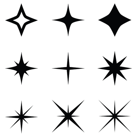 spark icon set vector illustration.のイラスト素材