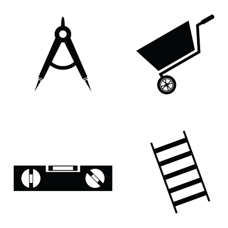 builder icon setのイラスト素材
