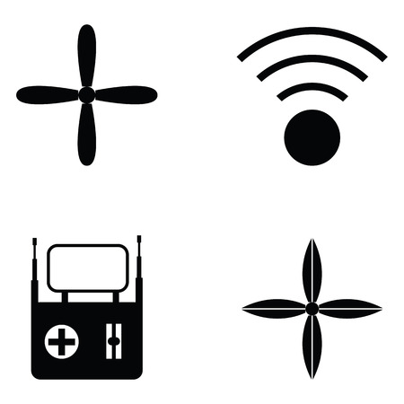 drone icon setのイラスト素材