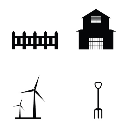 farm icon setのイラスト素材