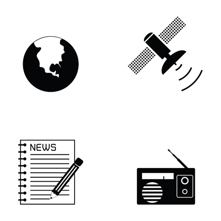 News icon setのイラスト素材