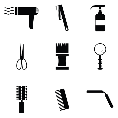 Salon icon set.のイラスト素材