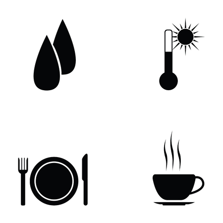 holiday icon setのイラスト素材