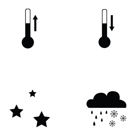 weather icon setのイラスト素材