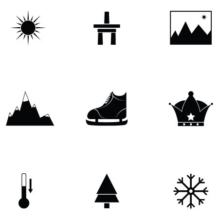 canada icon setのイラスト素材