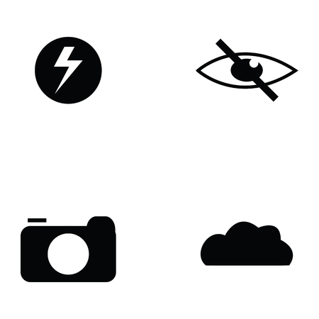 photo icon setのイラスト素材