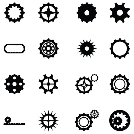 Gear icon set.のイラスト素材