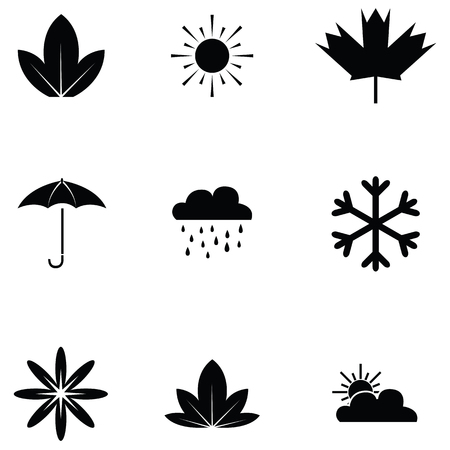 Season icon set.のイラスト素材