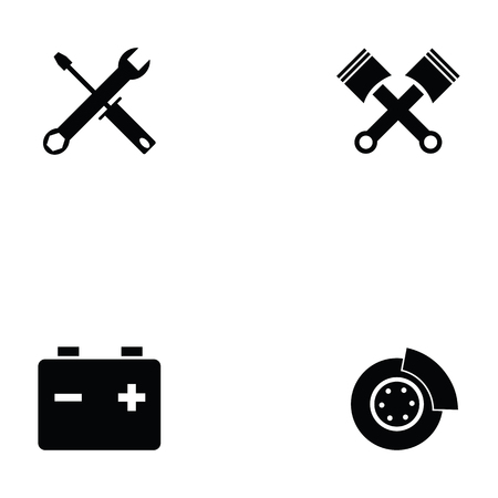 car service icon setのイラスト素材