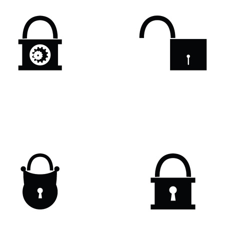 Lock icon setのイラスト素材