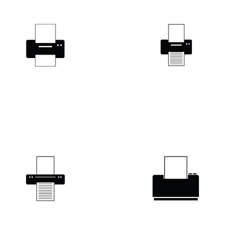 Print icon setのイラスト素材