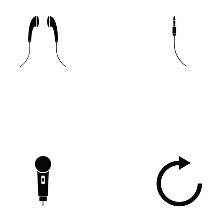 Dj icon setのイラスト素材