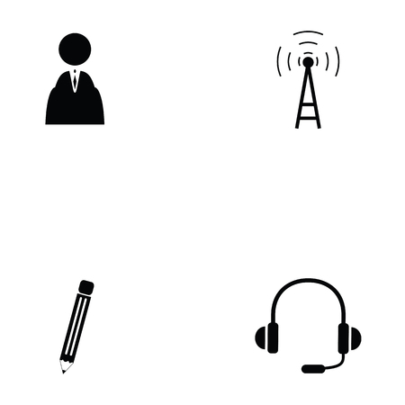 Contact icon setのイラスト素材