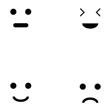 emotion icon setのイラスト素材