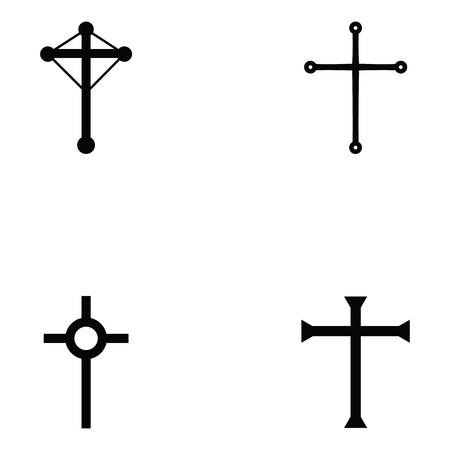 crosses icon setのイラスト素材