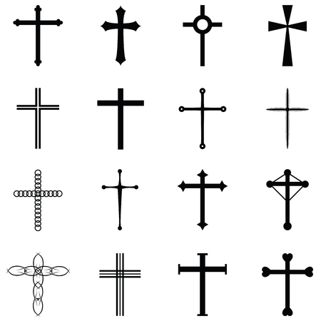 crosses icon setのイラスト素材
