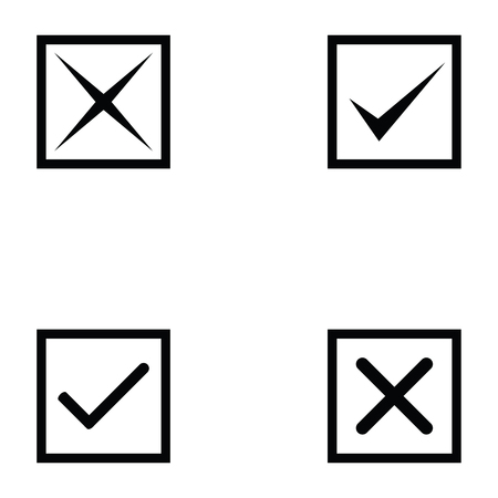 check mark icon setのイラスト素材