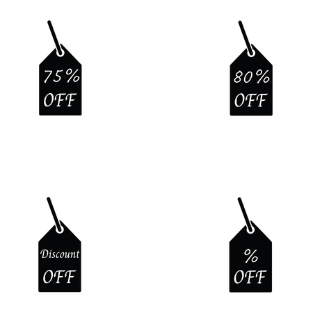 discount icon set Vector illustration.のイラスト素材