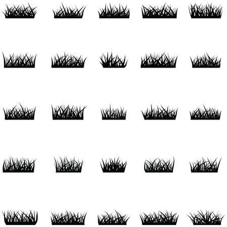 grass icon set Vector illustration.のイラスト素材