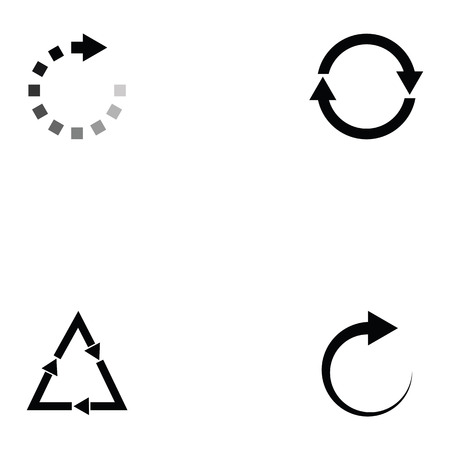 refresh icon setのイラスト素材