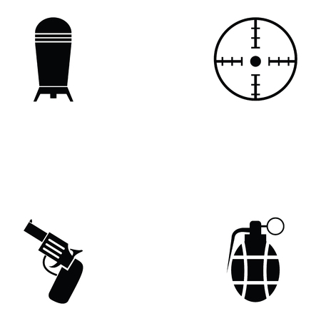 weapons icon setのイラスト素材