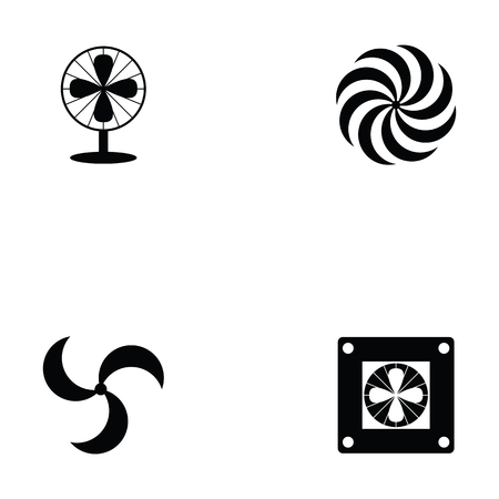 Fan icon setのイラスト素材