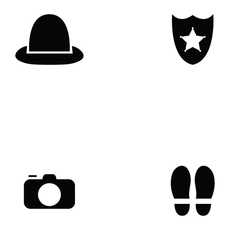 Spy icon setのイラスト素材