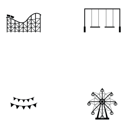 carnival icon set Vector illustration.のイラスト素材