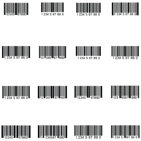 bar code icon set Vector illustration.のイラスト素材
