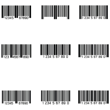 bar code icon set Vector illustration.のイラスト素材