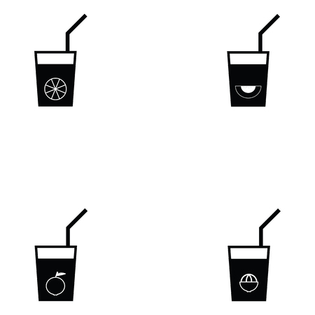 Juice icon set vector illustrationのイラスト素材