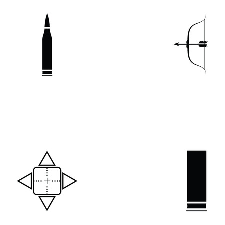 shooting range icon set Vector illustration.のイラスト素材